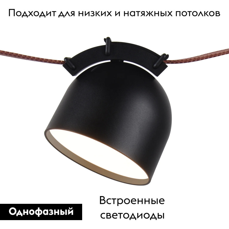 Трековый однофазный светильник Denkirs Belty spot DK5542-BK в Санкт-Петербурге