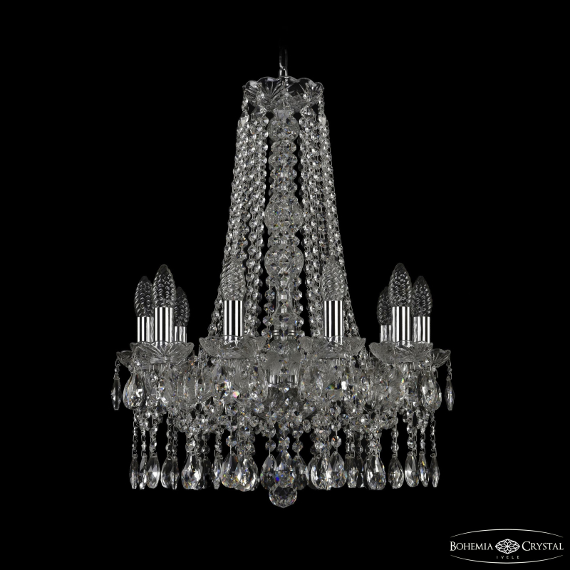 Подвесная люстра Bohemia Ivele Crystal 1413/10/165/h-62 Ni в Санкт-Петербурге