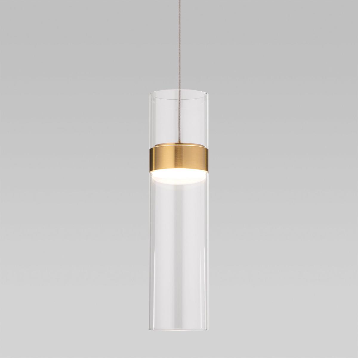 Подвесной светильник Eurosvet Lumen 50244/1 LED латунь/прозрачный a061286 в #REGION_NAME_DECLINE_PP#