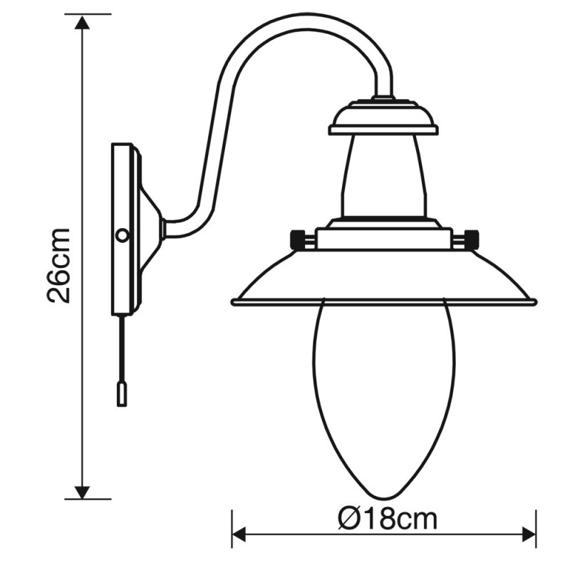 Бра Arte Lamp Fisherman A5518AP-1AB в Санкт-Петербурге