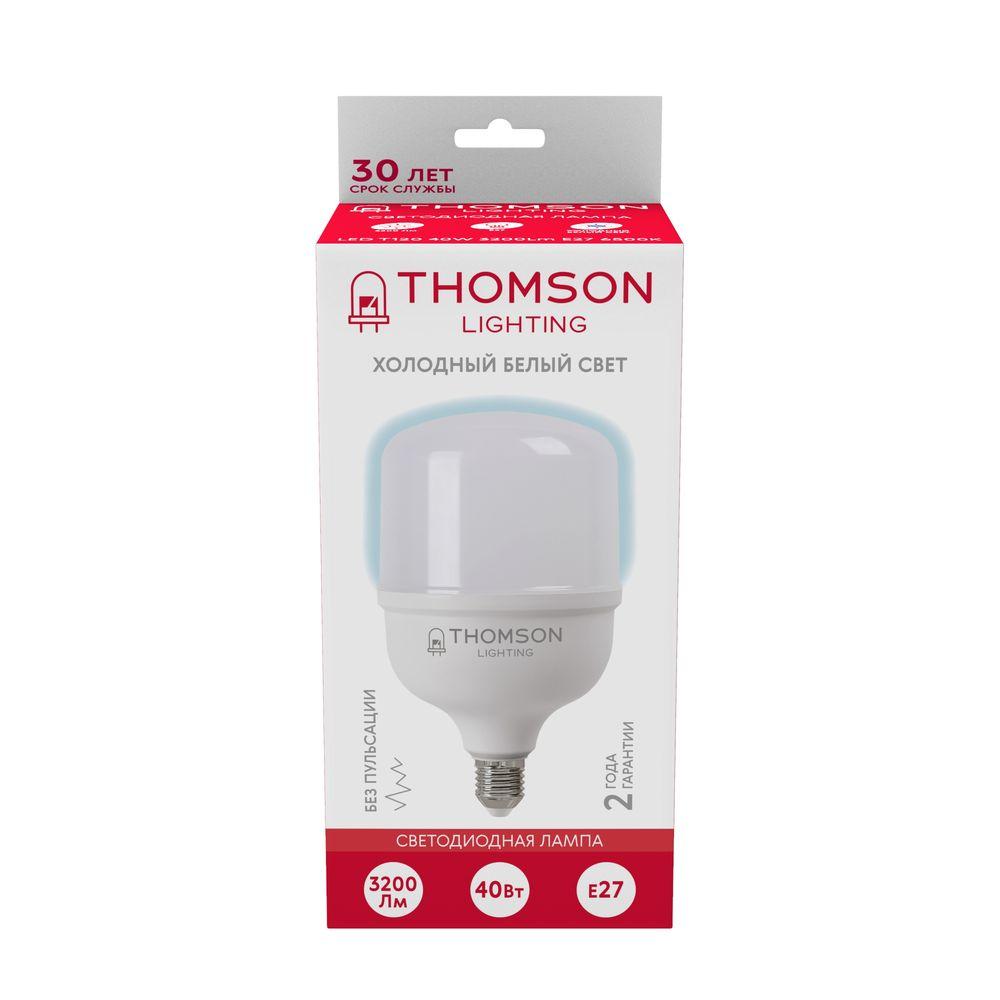 Лампа светодиодная Thomson E27 40W 6500K цилиндр матовый TH-B2365 в Санкт-Петербурге