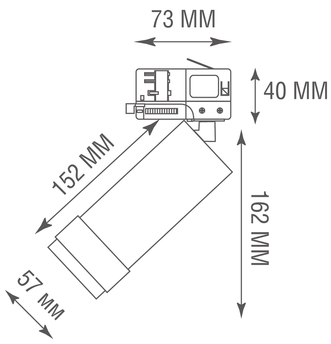 Трековый трехфазный светильник Donolux Rollo Zoom DL18895R15W1Z Bronze Track в Санкт-Петербурге