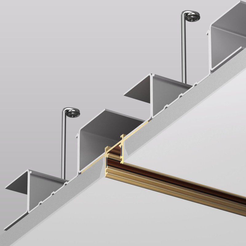 Шинопровод магнитный встраиваемый для ГКЛ Denkirs Shine Hide TR5702-SB в Санкт-Петербурге