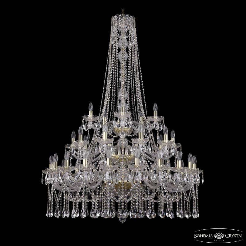 Подвесная люстра Bohemia Ivele Crystal 1413/20+10+5/400/h-158/3d G в Санкт-Петербурге