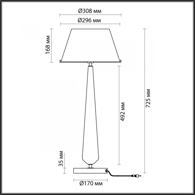 Настольная лампа Odeon Light TOWER 4852/1T в Санкт-Петербурге