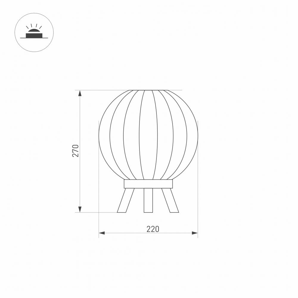 Уличный светодиодный светильник Arlight LGD-Pearl-Tab-7W Warm3000 029974 в Санкт-Петербурге
