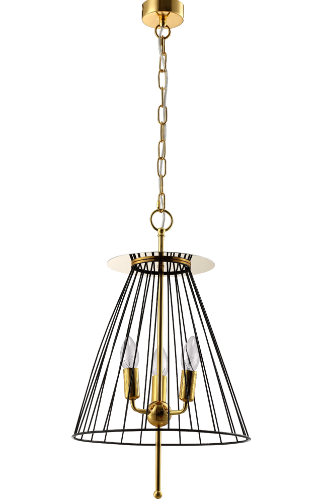 Подвесная люстра Crystal Lux Modesto MODESTO SP3 BLACK/GOLD в #REGION_NAME_DECLINE_PP#