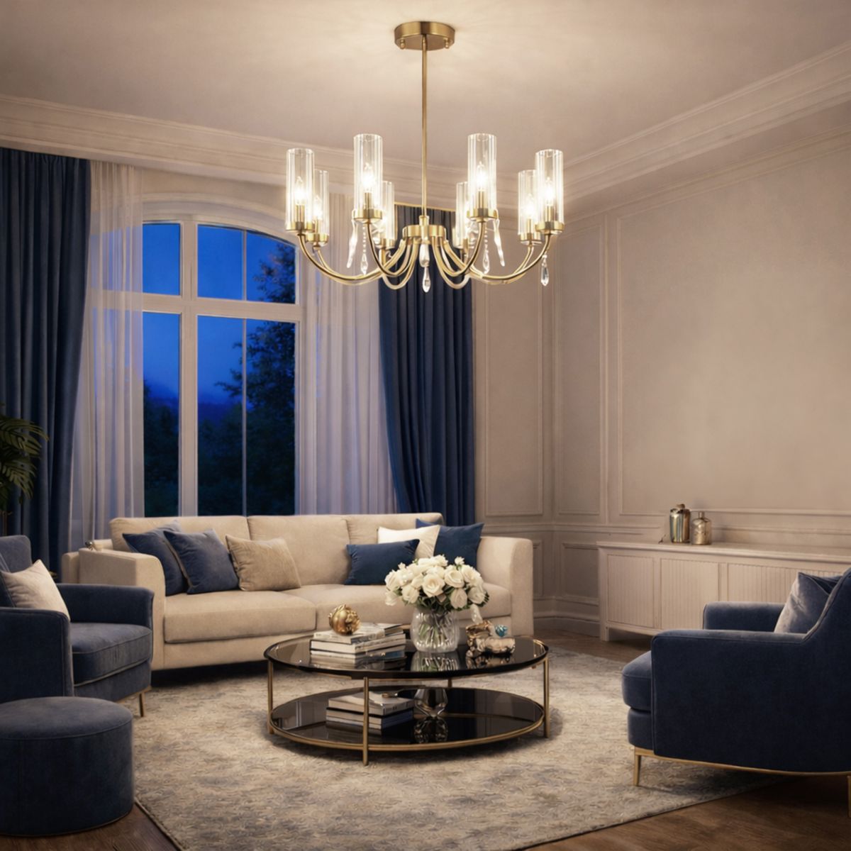 Люстра на штанге ST Luce Иллюмиа SL1400.303.08 в #REGION_NAME_DECLINE_PP#