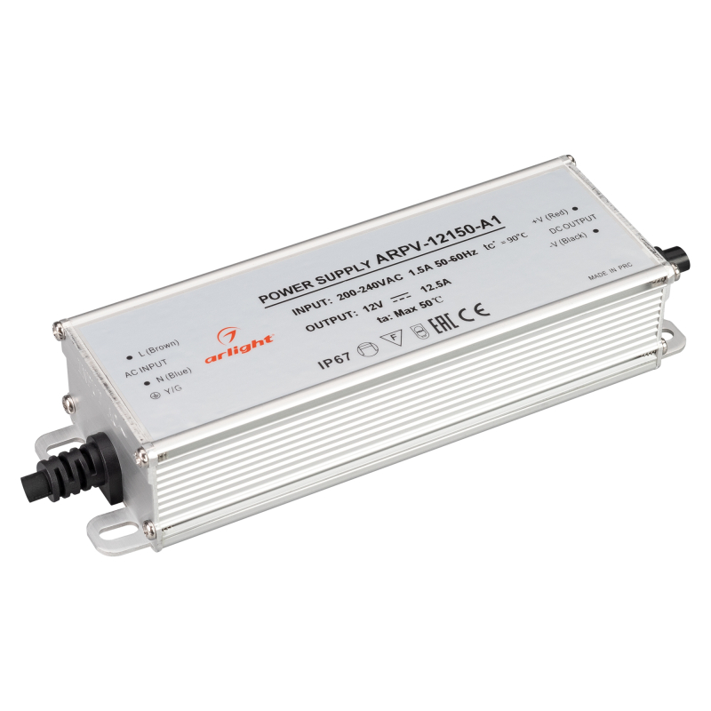 Блок питания Arlight ARPV-12150-A1 (12V, 12.5A, 150W) 034206 в Санкт-Петербурге