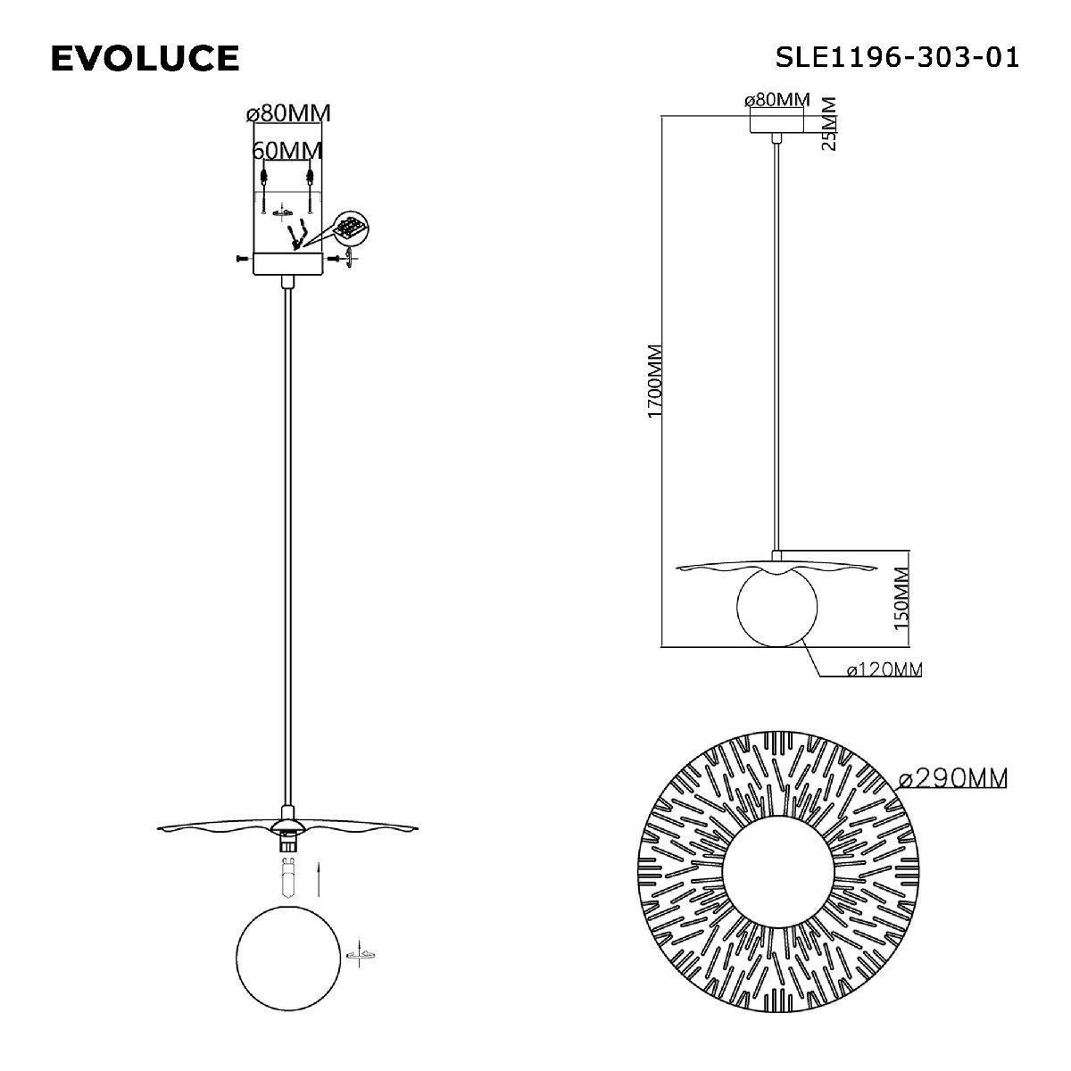 Подвесной светильник Evoluce Lorea SLE1196-303-01 в Санкт-Петербурге