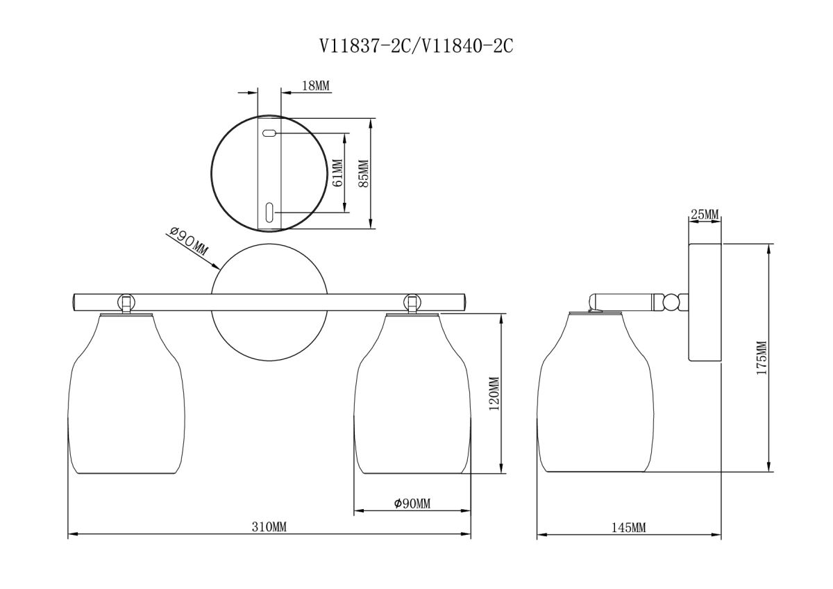 Спот Moderli Adalina V11837-2C в #REGION_NAME_DECLINE_PP#