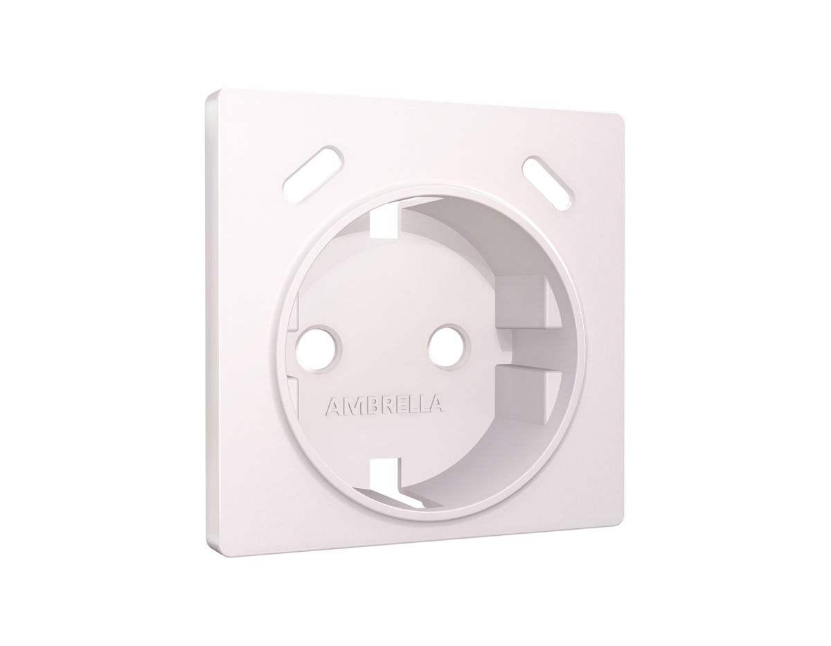 Лицевая панель Alfa (Жемчуг) для электрической розетки с/з со шторками 2USB C+C Quant Ambrella Volt AP2105 в Санкт-Петербурге