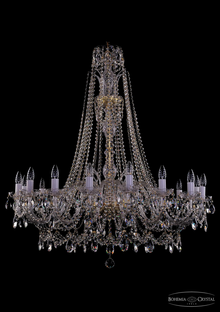 Подвесная люстра Bohemia Ivele Crystal 1411/16/400/XL-115 G в Санкт-Петербурге