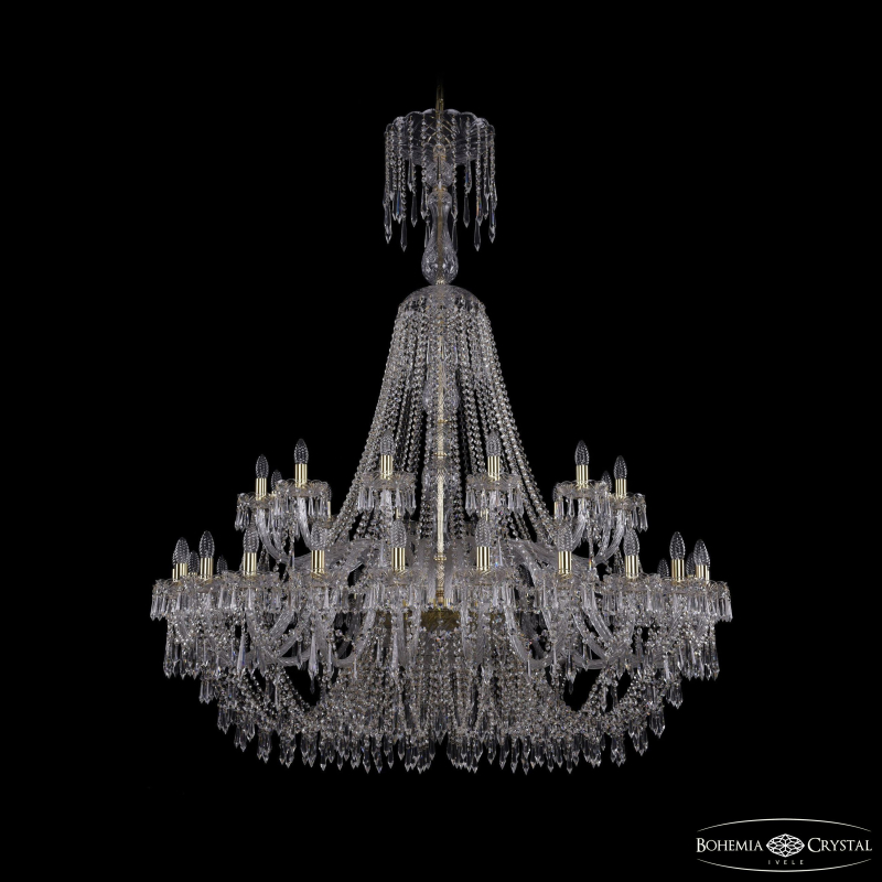 Подвесная люстра Bohemia Ivele Crystal 1403/24+12/530/XL-160 G в Санкт-Петербурге