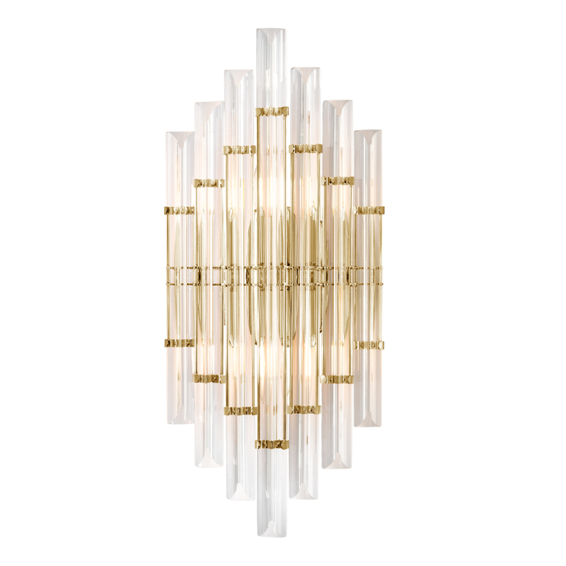 Настенный светильник Crystal Lux SARAGOSA AP2 BRASS/TRANSPARENTE в Санкт-Петербурге