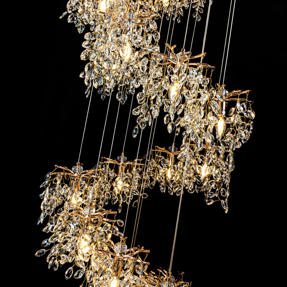 Каскадная люстра Modelux ML.6555.25 GD в Санкт-Петербурге