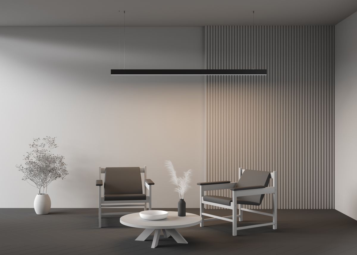 Линейный подвесной светильник Maytoni Technical 4000K 35x67 (Черный, 2 м) LL312048 в Санкт-Петербурге