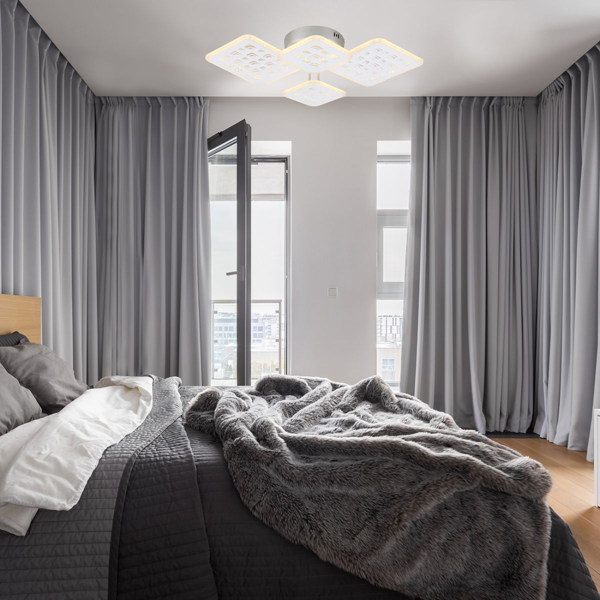 Потолочный светильник Escada 10278/4 LED 116W White в #REGION_NAME_DECLINE_PP#