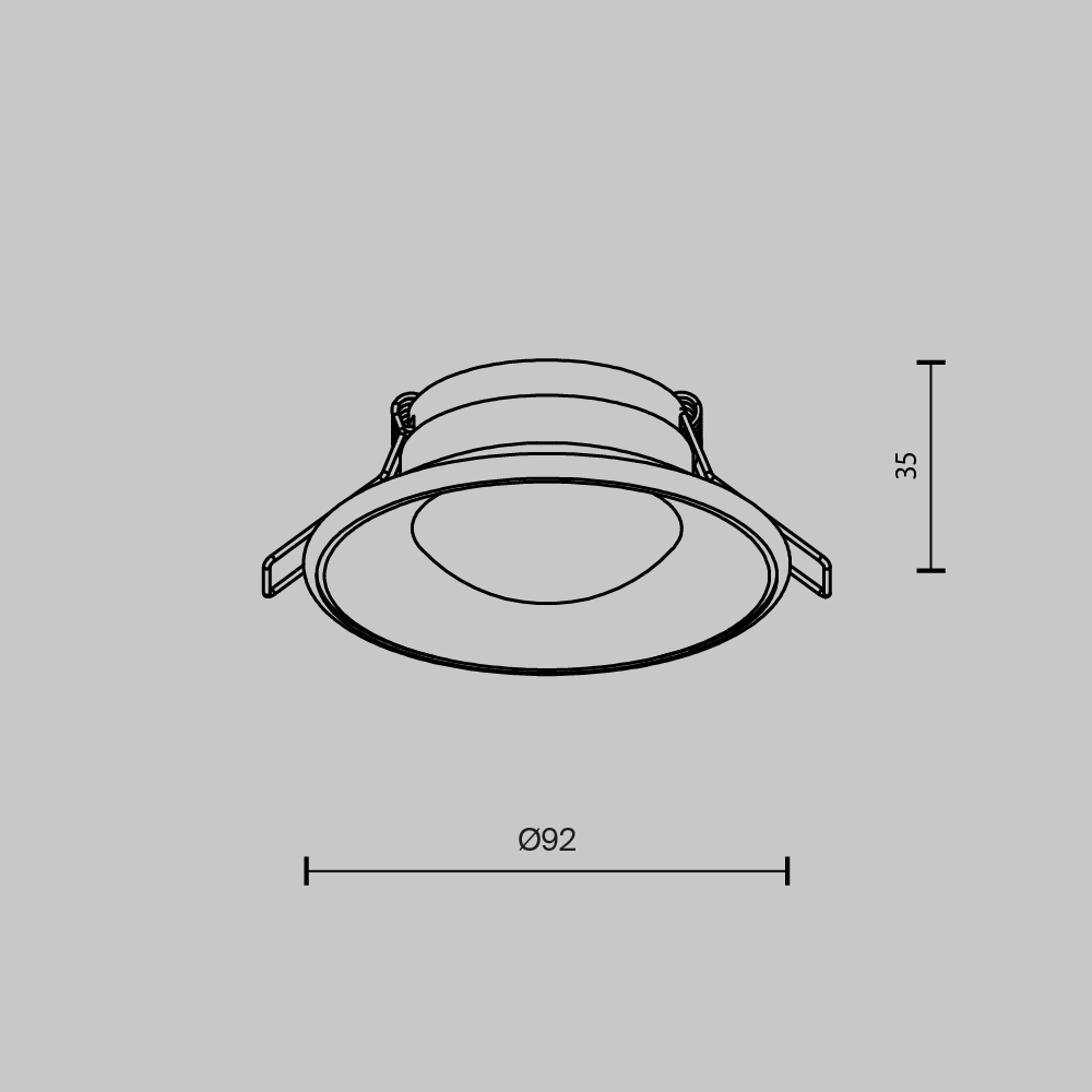 Встраиваемый светильник Maytoni Spark DL096-GU10-W в #REGION_NAME_DECLINE_PP#
