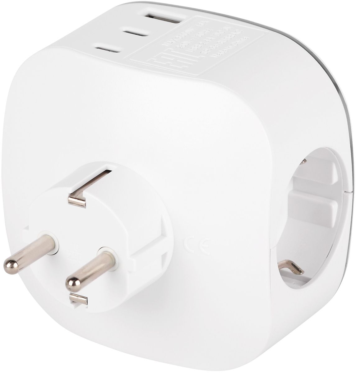 Разветвитель электрический ЭРА SP-3e-3USBAC-W на 3 розетки + 3 USB A+C с заземлением со шторками 16А белый Б0069081 в Санкт-Петербурге