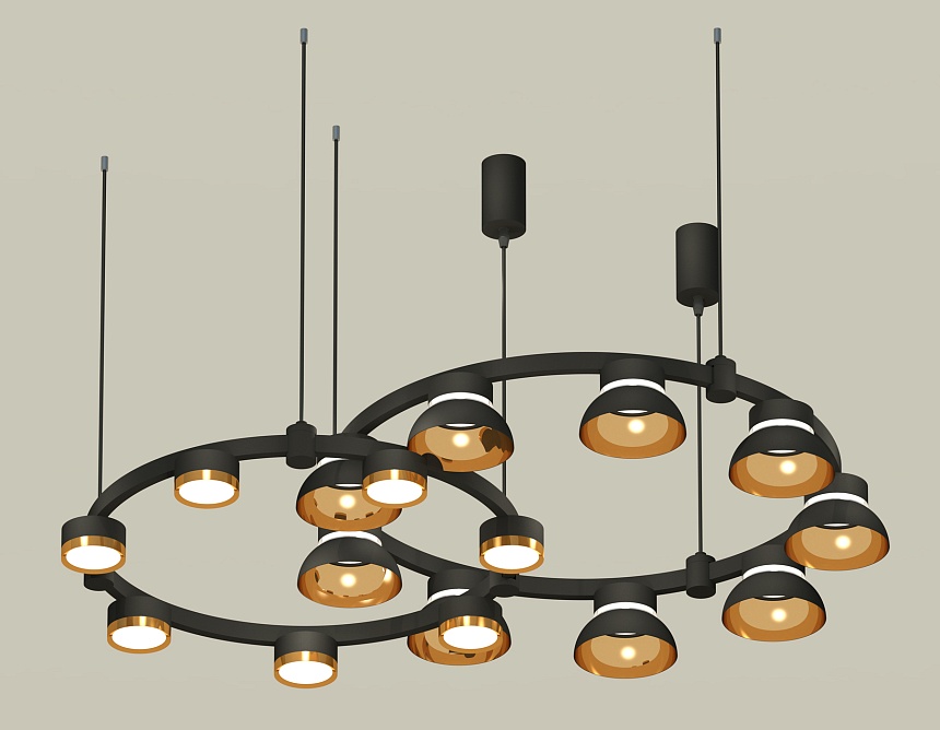 Комплект подвесного светильника Ambrella Light Techno Ring XR92091110 (A9209x2, C9238, C9242, N8145, N8124) в Санкт-Петербурге