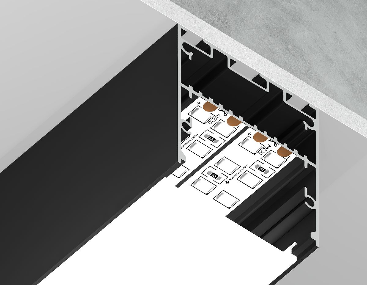 Алюминиевый профиль Ambrella Light Profile System GP3050BK в Санкт-Петербурге