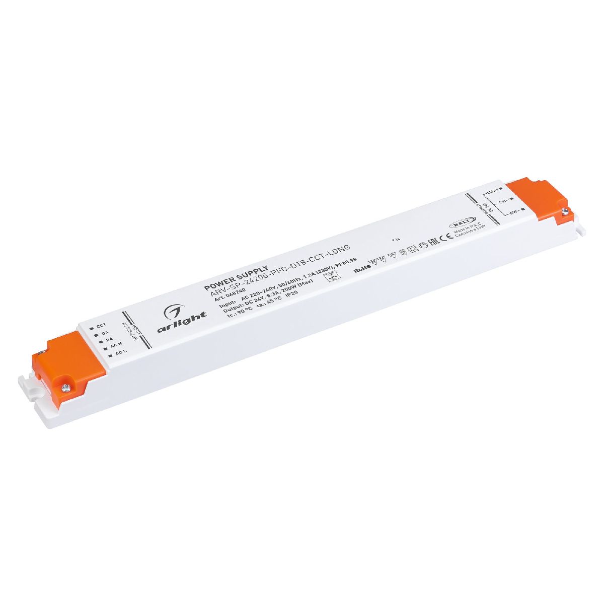 Блок питания Arlight ARV-SP-24200-PFC-DT8-CCT-LONG (24V, 8.33A, 200W) 048240 в Санкт-Петербурге