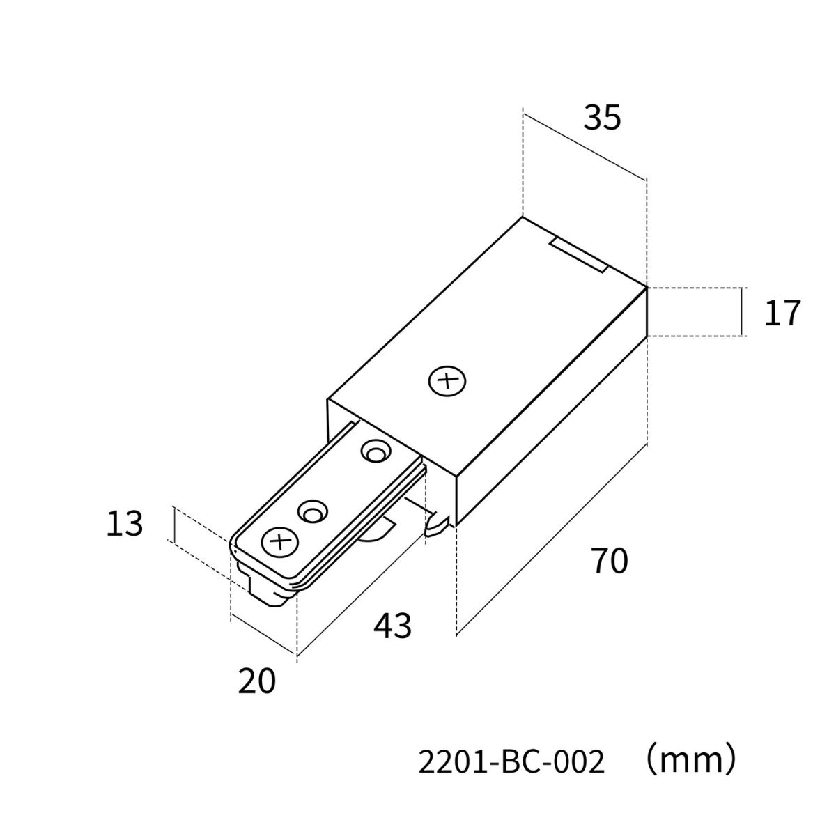 Коннектор для однофазного шинопровода Favourite Practica 2201-BC-002 в #REGION_NAME_DECLINE_PP#