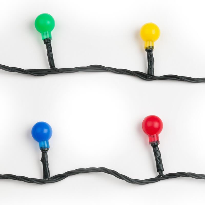 Светодиодная гирлянда (07929) Uniel 220V разноцветный ULD-S0800-100/DGA MULTI IP20 COLORBALLS в Санкт-Петербурге