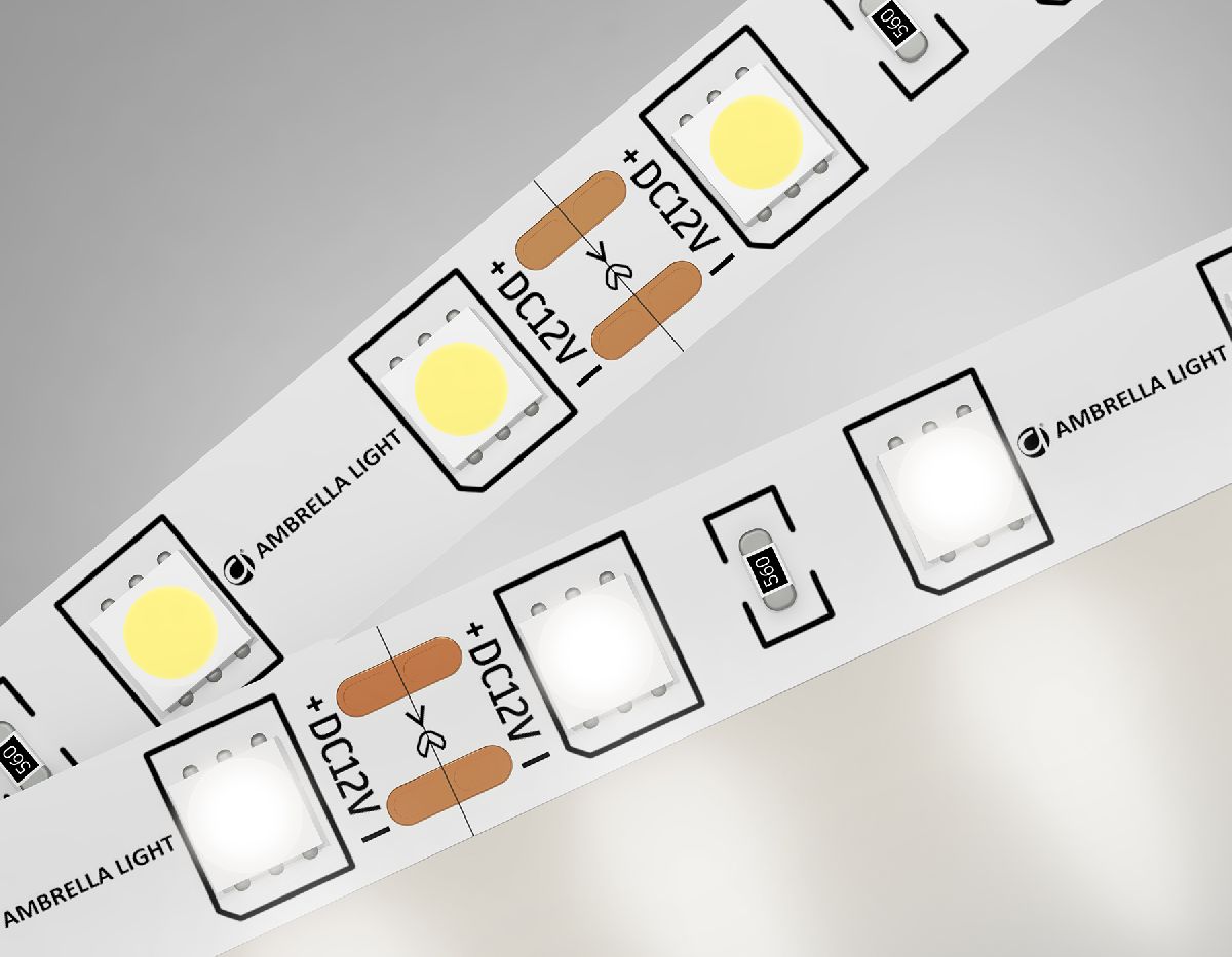 Светодиодная лента Ambrella Light LED Strip 12В 5050 14,4Вт/м 4500K 5м IP20 GS2002 в Санкт-Петербурге