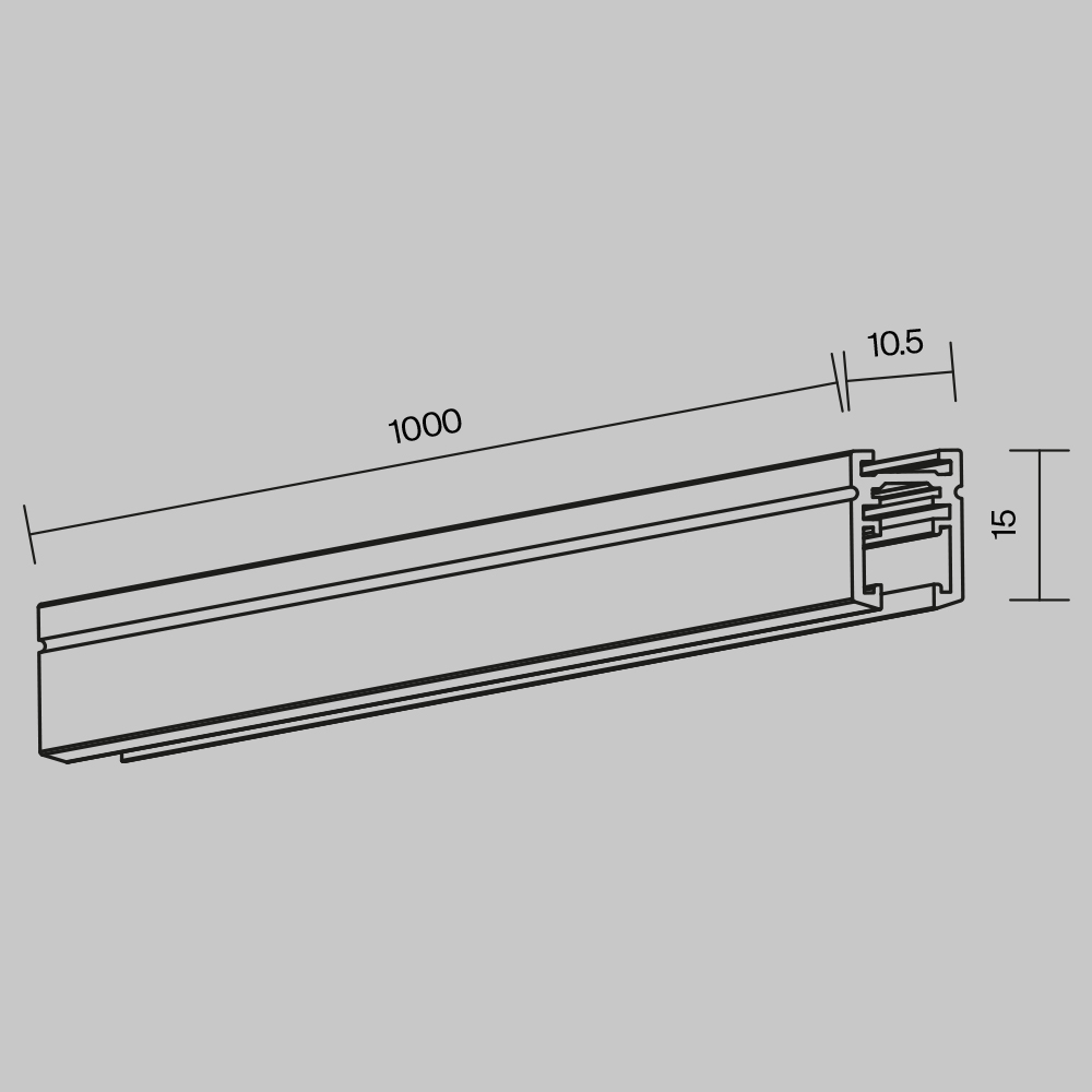 Шинопровод магнитный накладной/подвесной Maytoni Technical Busbar trunkings Levity TRX184-111B-1 в #REGION_NAME_DECLINE_PP#
