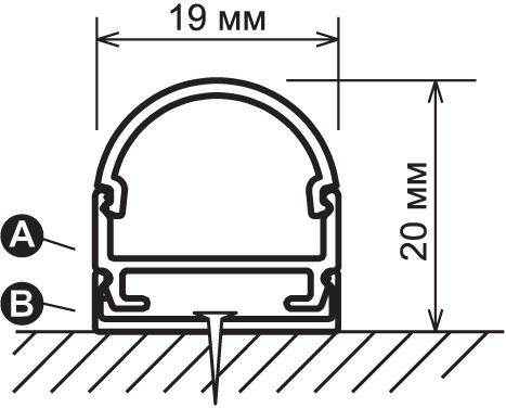 Потолочный алюминиевый профиль Elektrostandard для LED ленты oval LL-2-ALP005 4690389104428 в Санкт-Петербурге