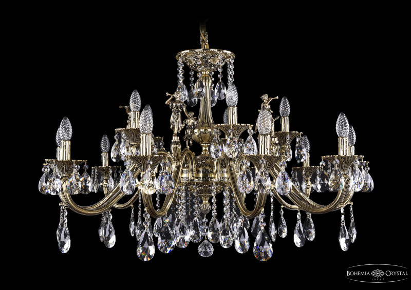 Подвесная люстра Bohemia Ivele Crystal 1703/12+4/360/A/GB/Girl в Санкт-Петербурге