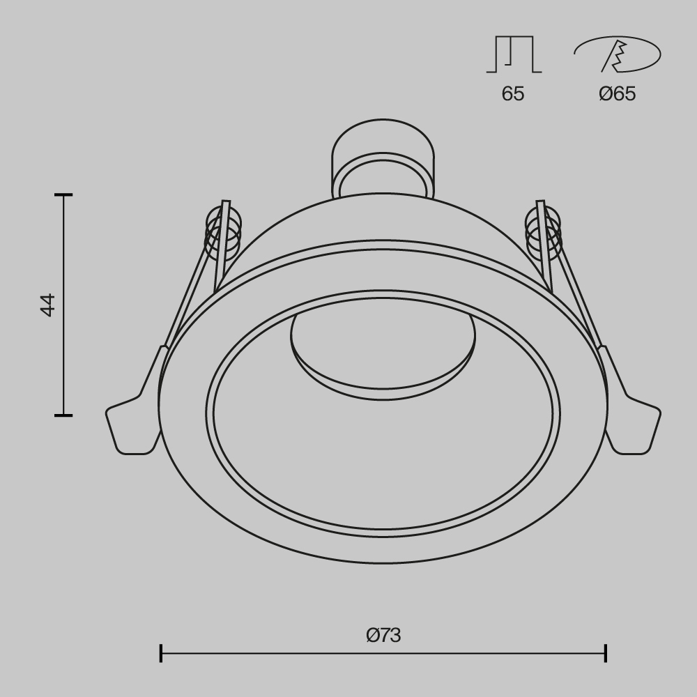 Встраиваемый светильник Maytoni Share DL126-GU10-WB в #REGION_NAME_DECLINE_PP#