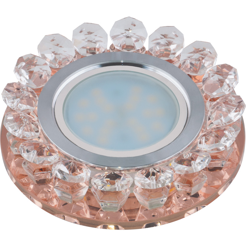 Встраиваемый светильник Fametto Luciole DLS-L102 GU5.3 CHROME/PEACH 10001 в Санкт-Петербурге