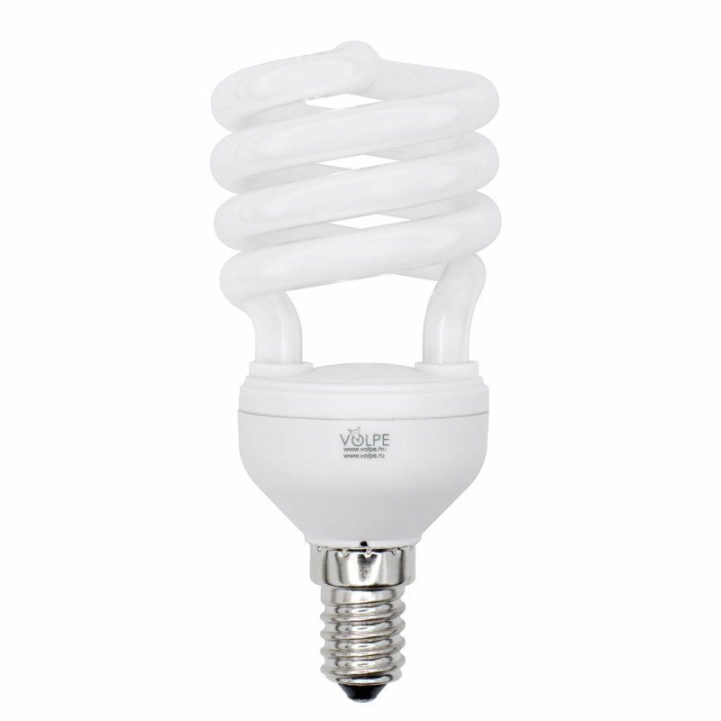 Лампа энергосберегающая (01696) Volpe E14 15W 6400K матовая CFL-S T2 220-240V 15W E14 6400K в Санкт-Петербурге