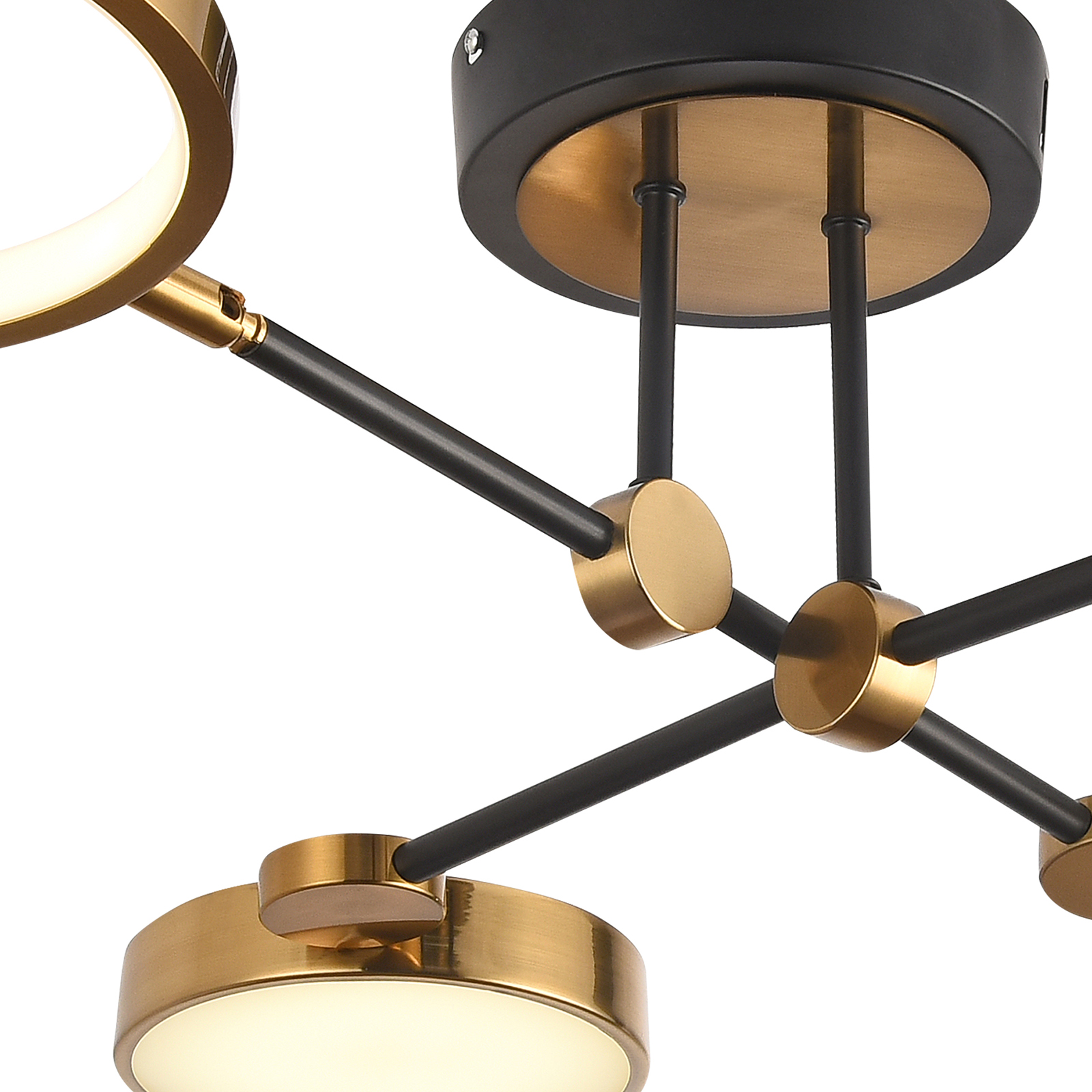 Потолочная люстра Natali Kovaltseva LED LAMPS 81102/4C BRASS BLACK в Санкт-Петербурге