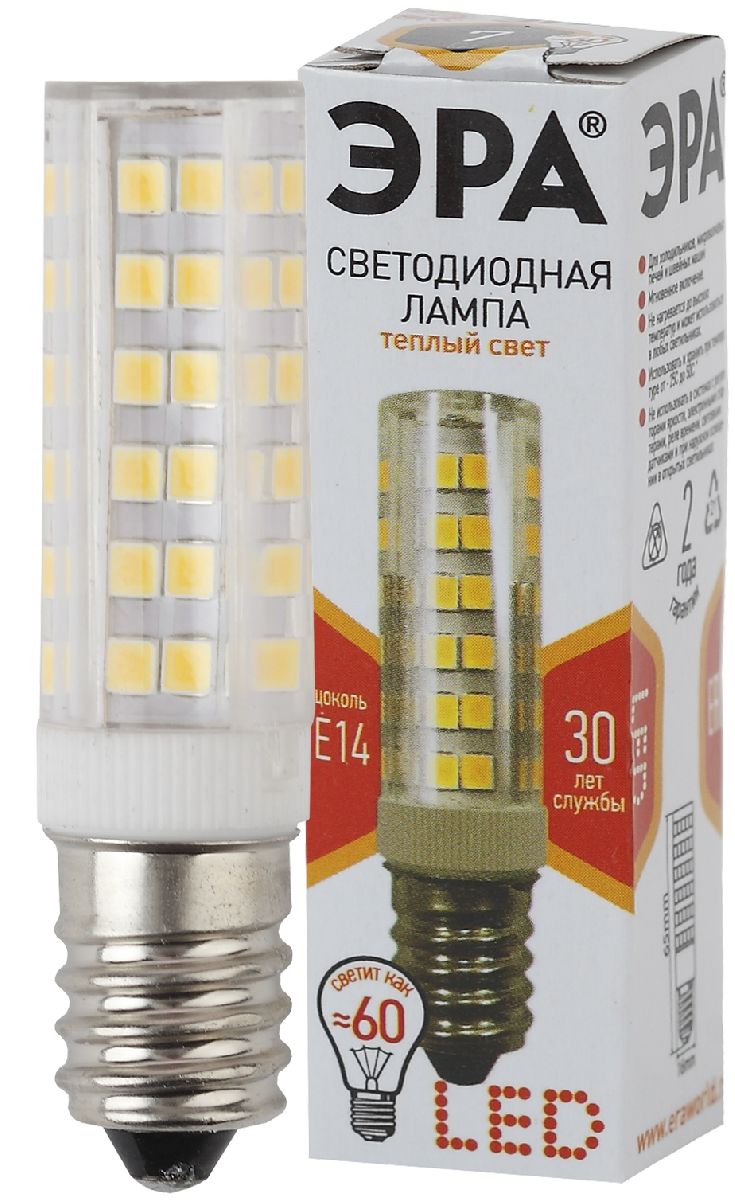 Лампа светодиодная Эра E14 7W 2700K LED T25-7W-CORN-827-E14 Б0033029 в Санкт-Петербурге