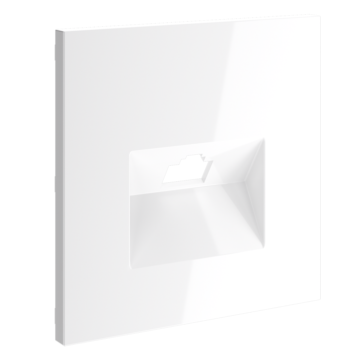 Накладка для розетки компьютерной RJ45 кат.6 Voltum S70 (белый глянцевый) VLS001301 в #REGION_NAME_DECLINE_PP#