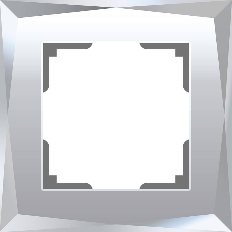Рамка Werkel Diamant на 1 пост зеркальный WL08-Frame-01 4690389143816 в #REGION_NAME_DECLINE_PP#