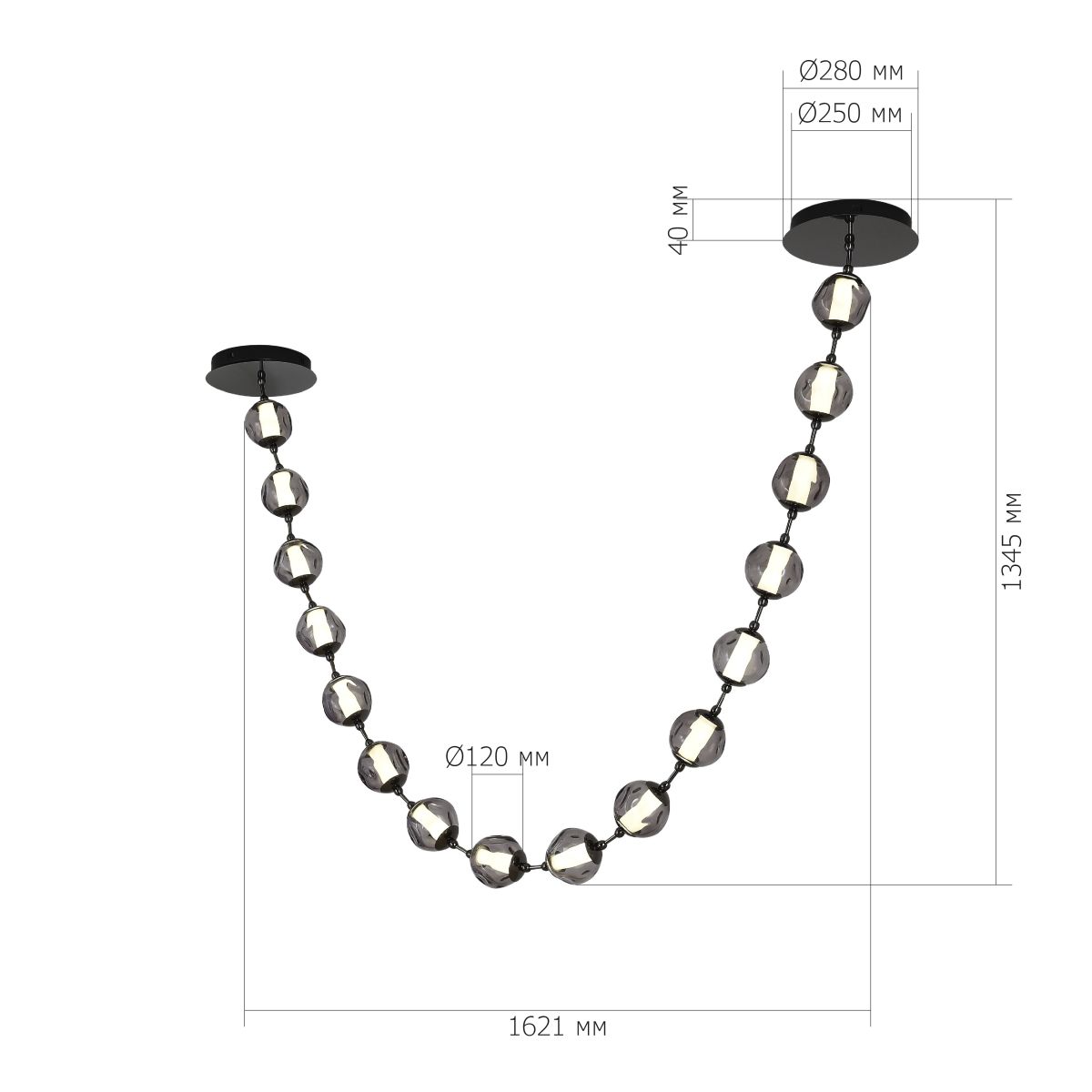 Подвесная люстра ST Luce Helmi SL6520.403.16 в Санкт-Петербурге