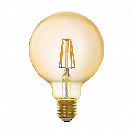 Лампа светодиодная филаментная диммируемая Eglo E27 5,5W 2200K золотистая 11866 в #REGION_NAME_DECLINE_PP#