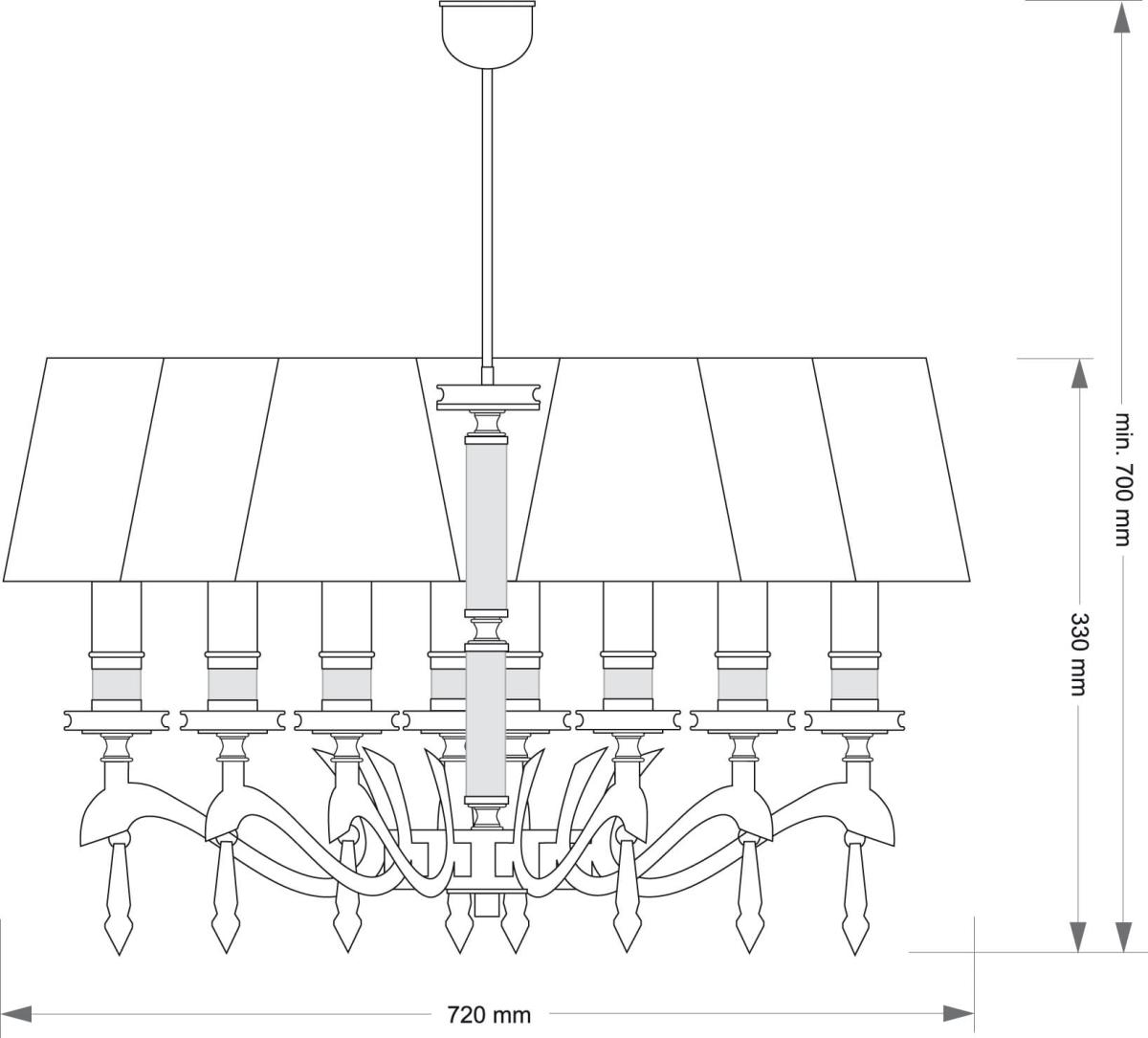 Подвесная люстра Kutek Sparone SPA-ZW-8 (P/A) в #REGION_NAME_DECLINE_PP#