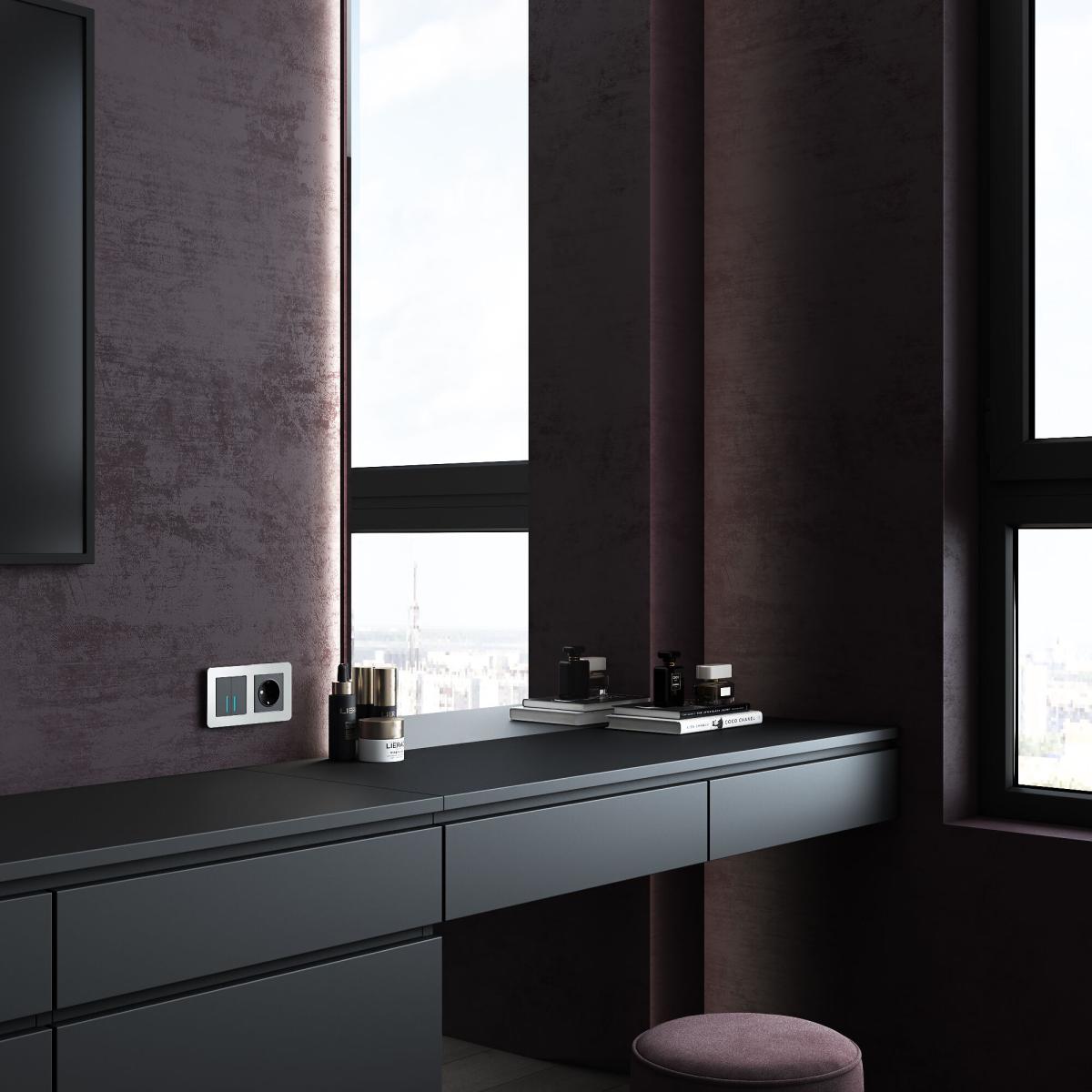 Рамка на 2 поста Werkel Platinum алюминий 4690389184444 W0022606 в Санкт-Петербурге