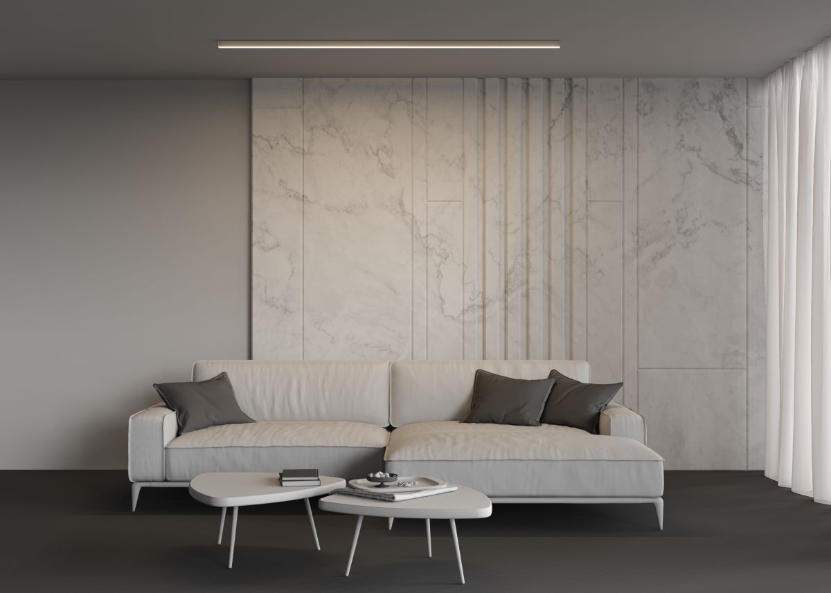 Линейный накладной светильник Maytoni Technical 3000K 35x35 (Серебро, 2 м) LL311007 в Санкт-Петербурге