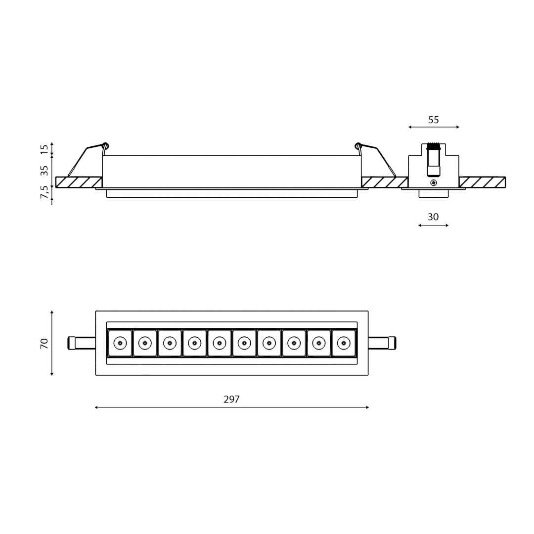 Встраиваемый светильник DesignLed DL-9398-10-WW 002994 в Санкт-Петербурге