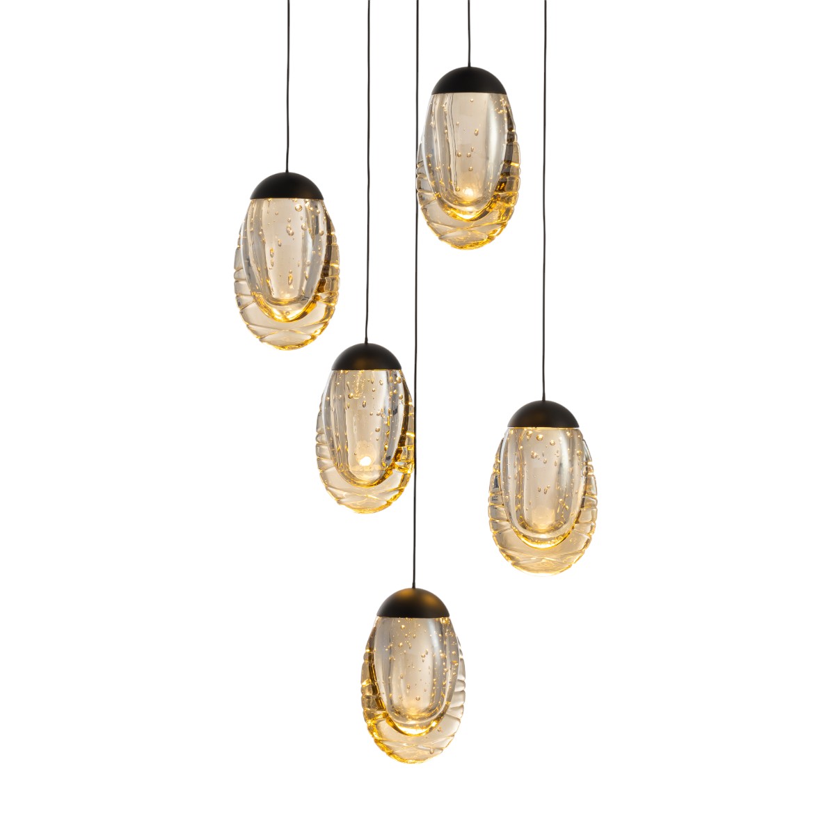 Подвесной светильник Delight Collection MD25090022-5A matt black/champagne в Санкт-Петербурге
