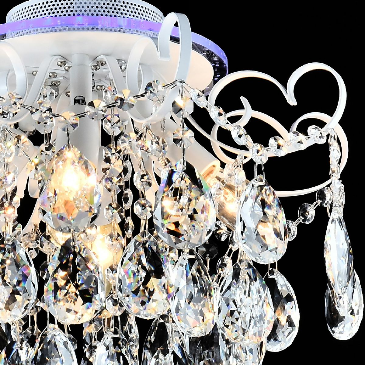 Потолочная люстра Reluce 04024-0.3-04 WH+SILVER PN+RGB в Санкт-Петербурге