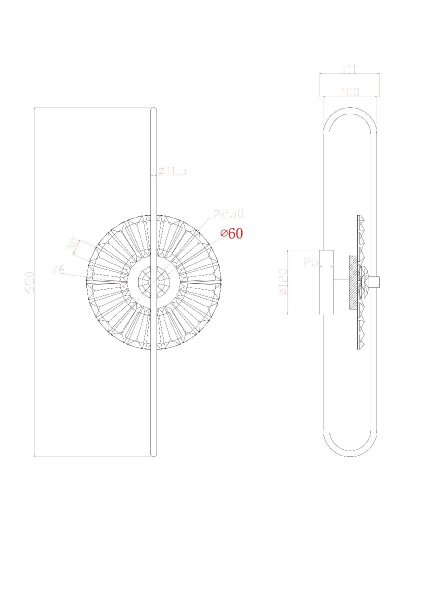 Настенный светильник Arte Lamp Almaaz A2563AP-1PB в Санкт-Петербурге