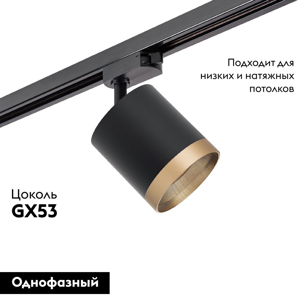 Трековый однофазный светильник Lightstar Rullo (213487+592087+203490) R1T348790 в Санкт-Петербурге